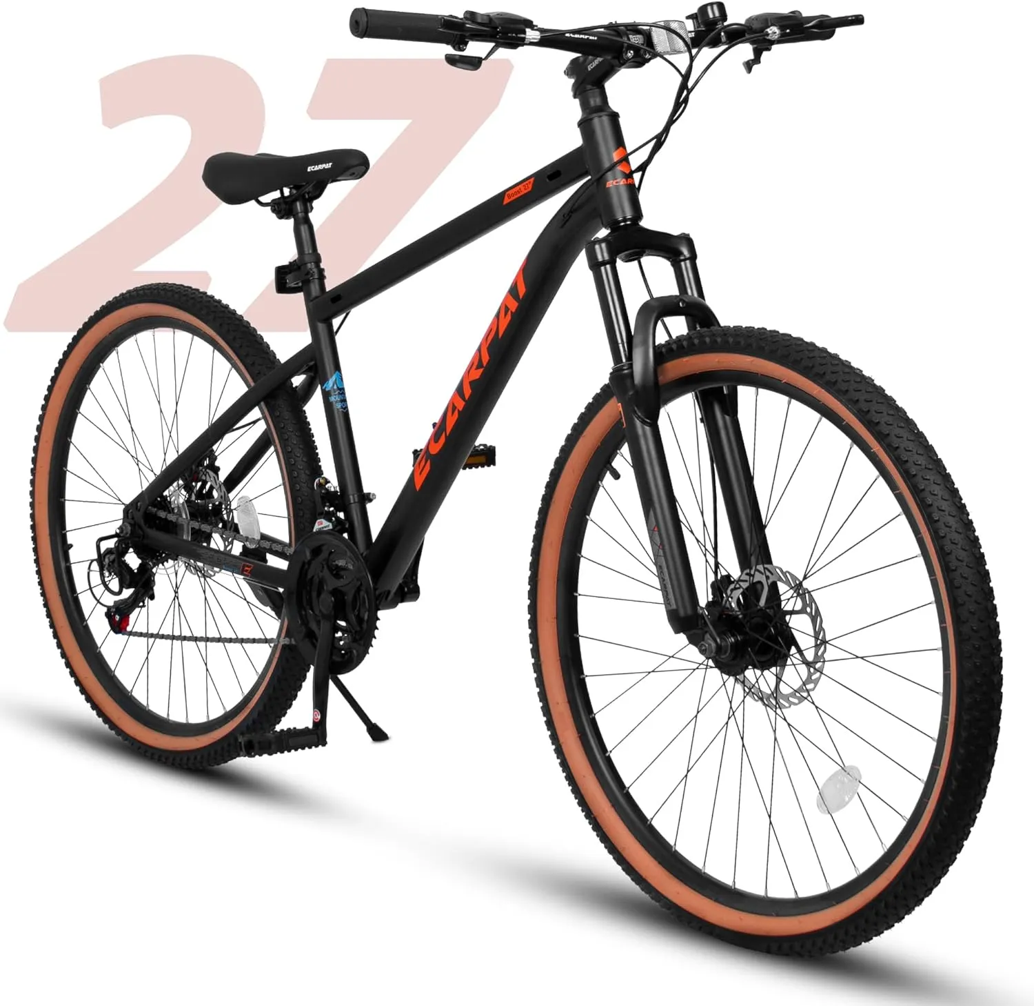 24/26/27.5 Inch, Dual Full Suspension Mountain Bike, 21 Speed Summer Travel, Mens Womens Outdoor Cycling Commuting City Bike to School Work, Birthday Gifts Bicycles