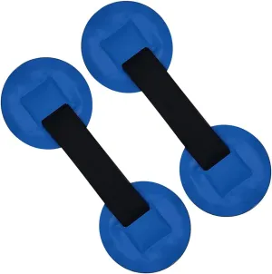 2PCS PVC Strap Armrest for PVC Inflatable Boat, Raft, Dinghy, Kayak, Canoe, Surfboard,SUP,Paddle Board Strap Patch Grab Handle (Blue)