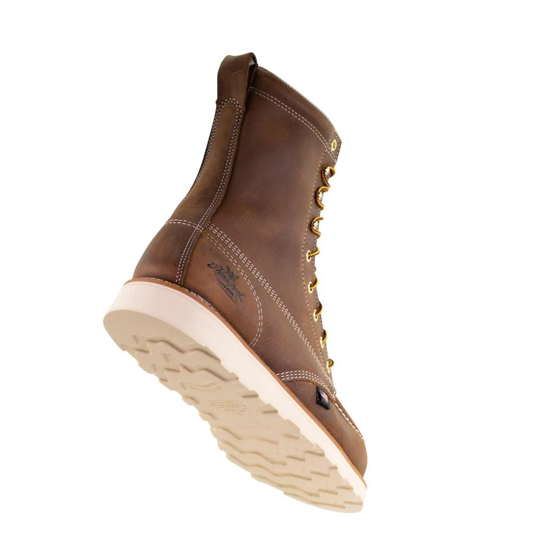 American Heritage 8" Moc Toe Boot Maxwear Wedge Trail Crazy Horse