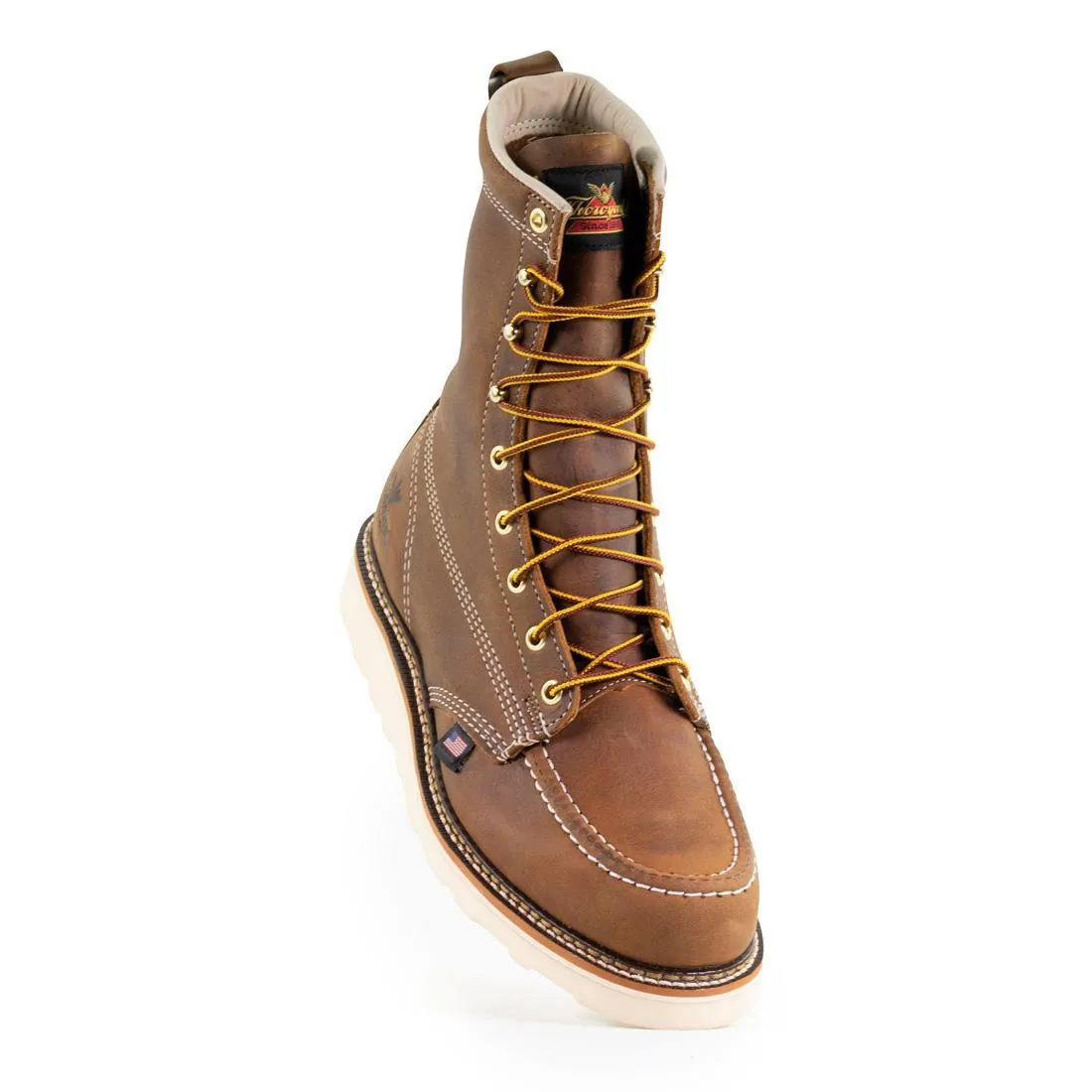 American Heritage 8" Moc Toe Boot Maxwear Wedge Trail Crazy Horse