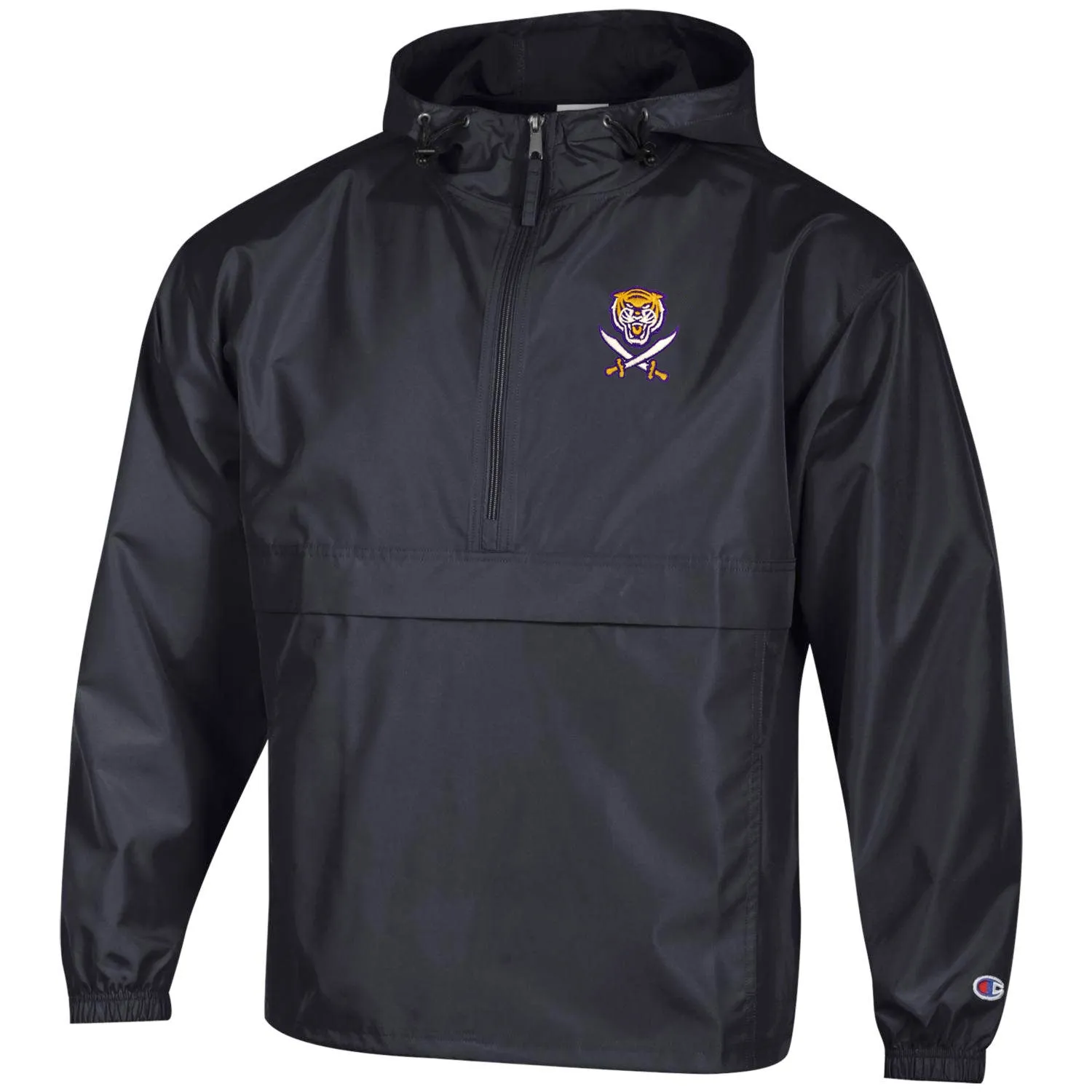 Bengals & Bandits Champion Packable Lightweight Pullover Jacket - Black