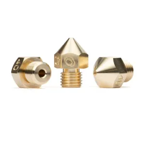 Bondtech M6 Brass Nozzle for E3D / Reprap M6 Hot Ends M6×1×7.5×12.5 1.75 600-B-MOS-175-40