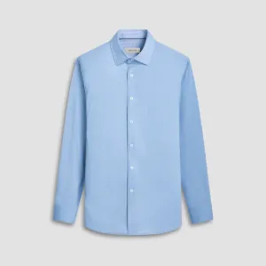 Bugatchi JIMMY Double Sided Herringbone/Check OoohCotton® Shirt