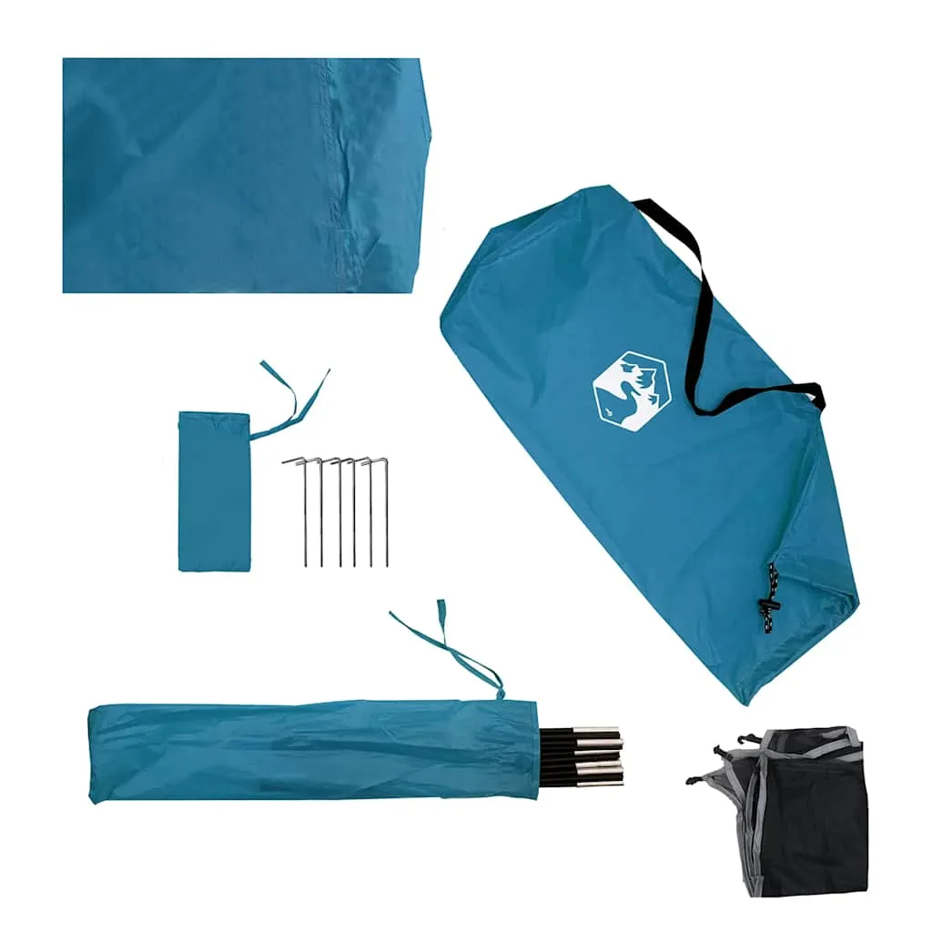 Camping Windbreak Blue 344x120 cm Waterproof