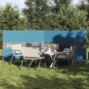 Camping Windbreak Blue 344x120 cm Waterproof
