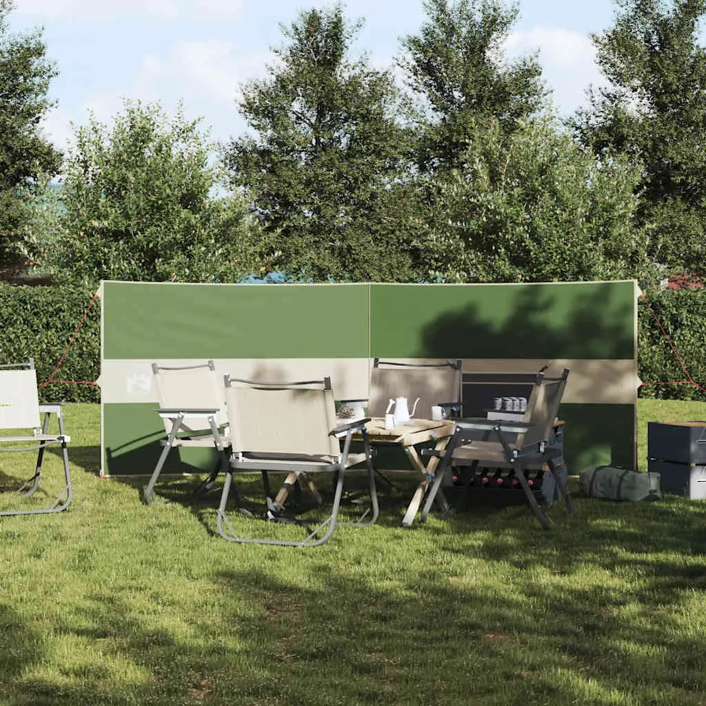 Camping Windbreak Green 344x120 cm Waterproof