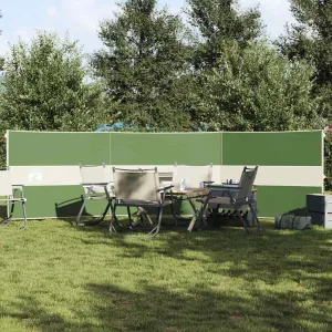 Camping Windbreak Green 490x123 cm Waterproof