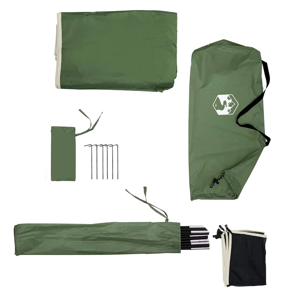 Camping Windbreak Green 490x123 cm Waterproof