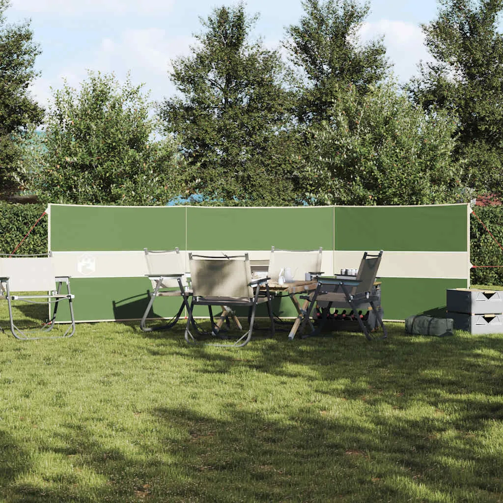 Camping Windbreak Green 490x123 cm Waterproof