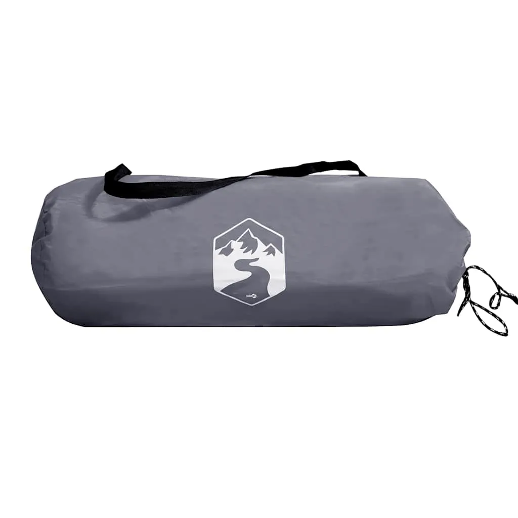 Camping Windbreak Grey and Orange 340x130 cm Waterproof