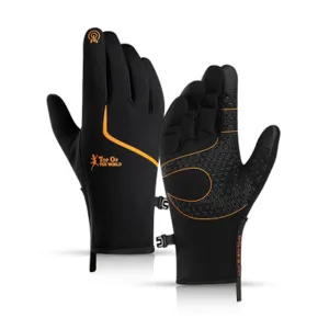 Climbing Gloves Unisex Outdoor Waterproof Windbreak Gloves Winter Screen Plus Velvet  A5