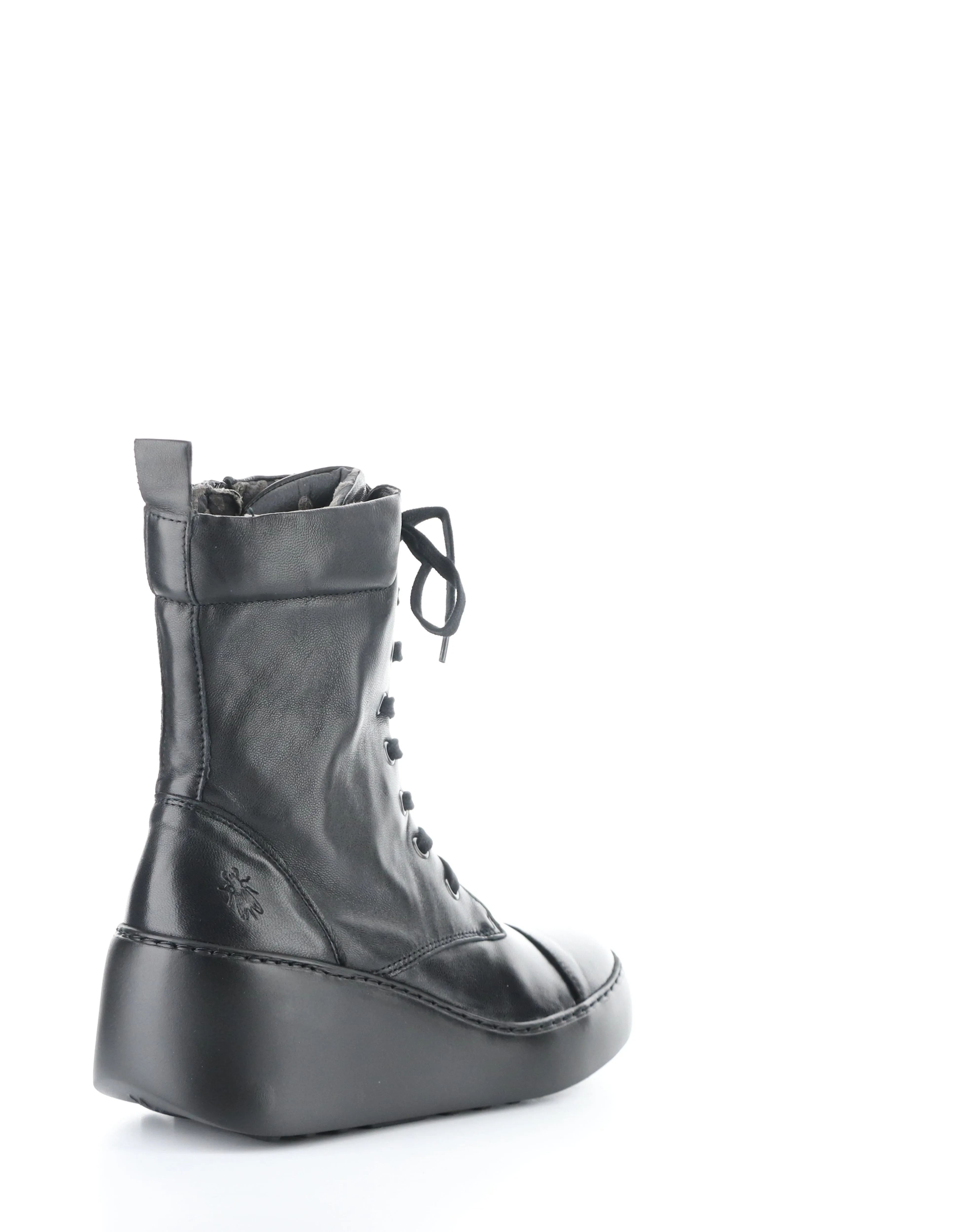 DAFF641FLY BLACK Round Toe Boots