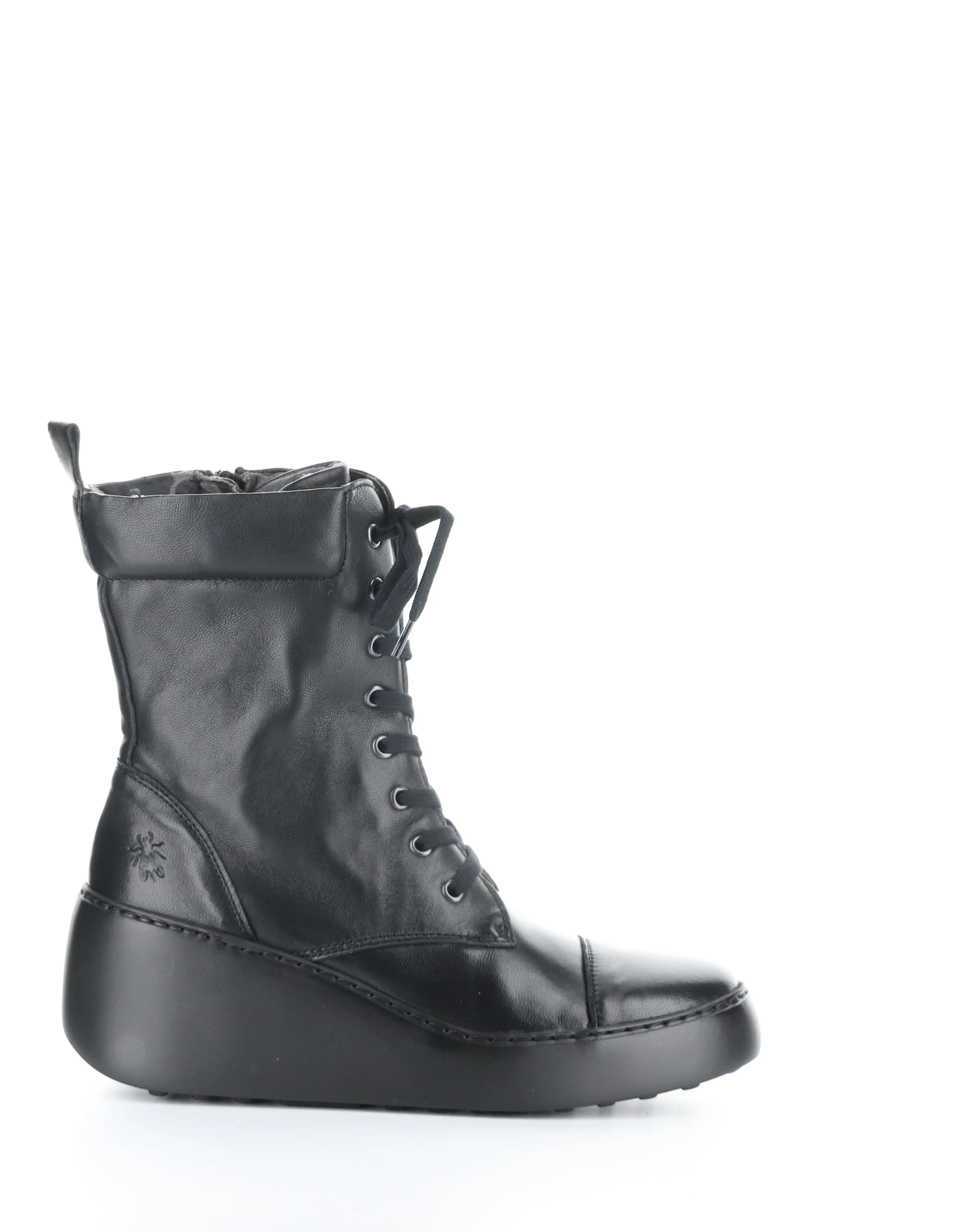 DAFF641FLY BLACK Round Toe Boots