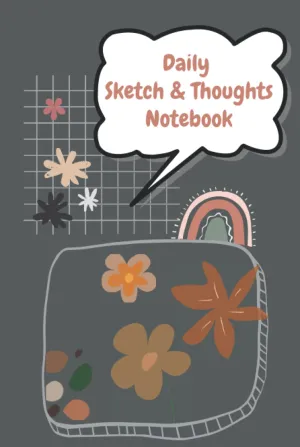 Daily Sketch & Thoughts Notebook Rainbow by Arty Chinstrap: This diary have cool design inside, 120 white papers, matte cover (6X9) Hardcover  March 2, 2022