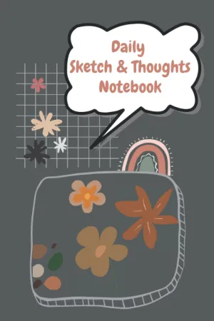 Daily Sketch & Thoughts Notebook Rainbow by Arty Chinstrap: This diary have cool design inside, 120 white papers, matte cover (6X9) Paperback  February 25, 2022