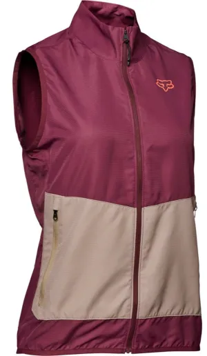 Fox WOMENS RANGER WIND VEST - Dark Maroon