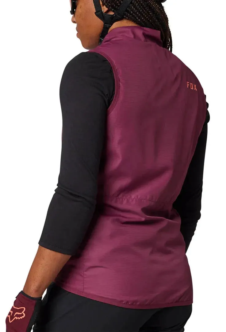 Fox WOMENS RANGER WIND VEST - Dark Maroon