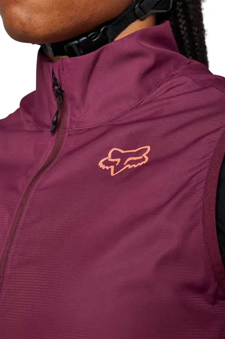 Fox WOMENS RANGER WIND VEST - Dark Maroon