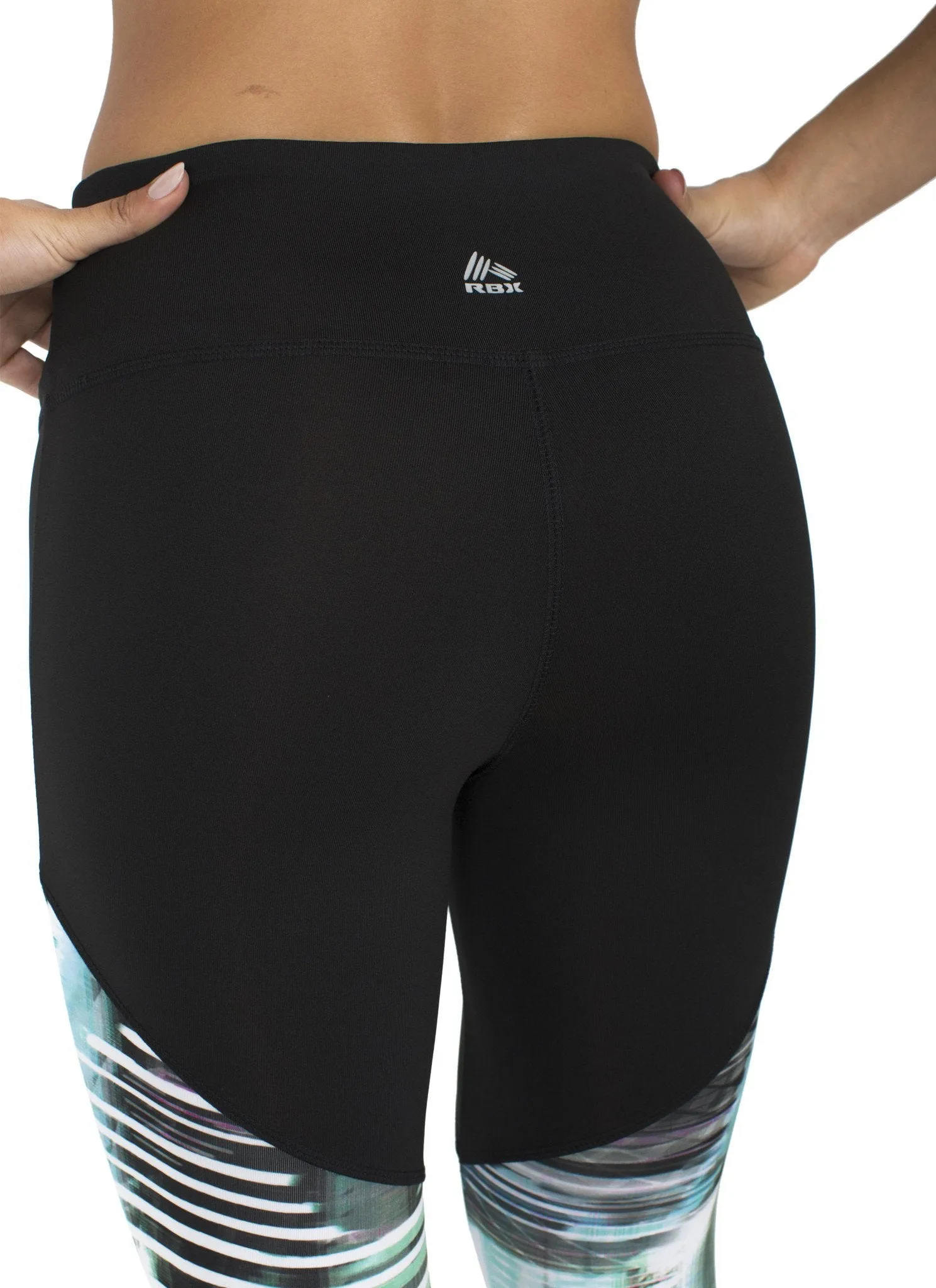Lazer Beam Spliced Printed Leggings