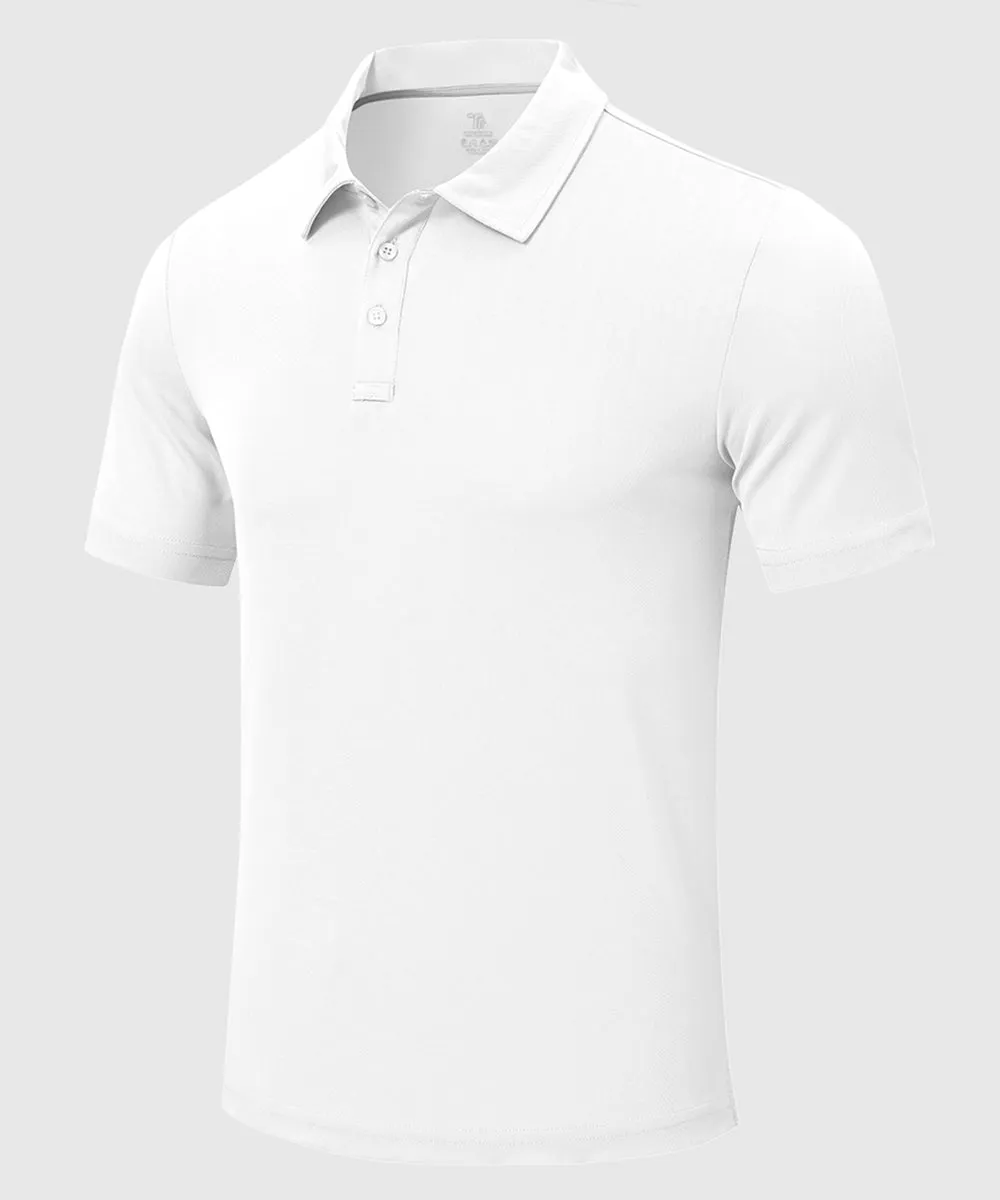 Men's Moisture Wicking Summer Casual Polo Golf Shirts