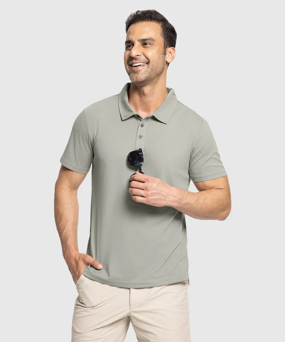 Men's Moisture Wicking Summer Casual Polo Golf Shirts