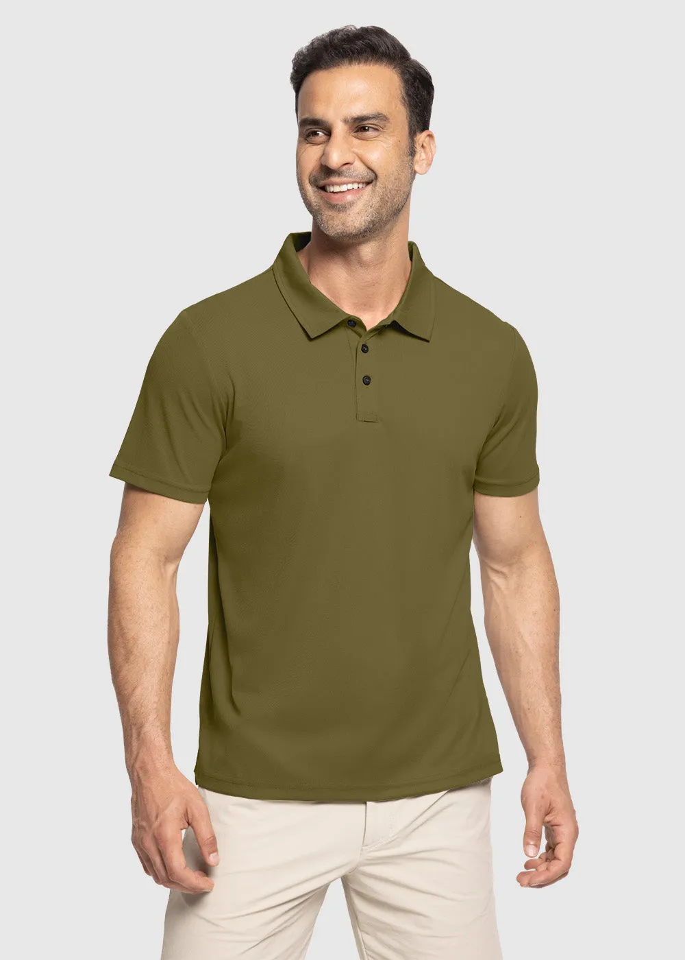 Men's Moisture Wicking Summer Casual Polo Golf Shirts