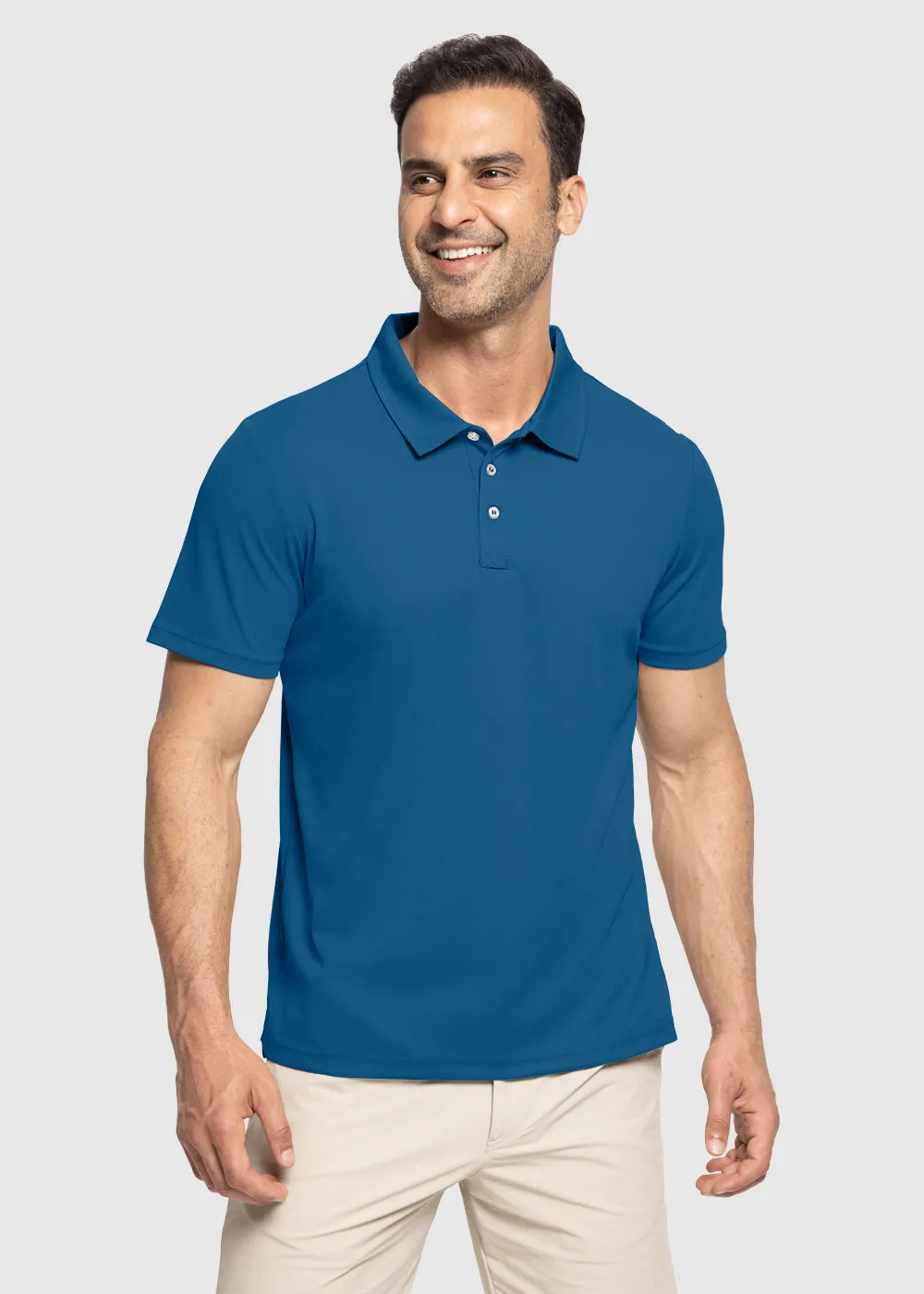 Men's Moisture Wicking Summer Casual Polo Golf Shirts