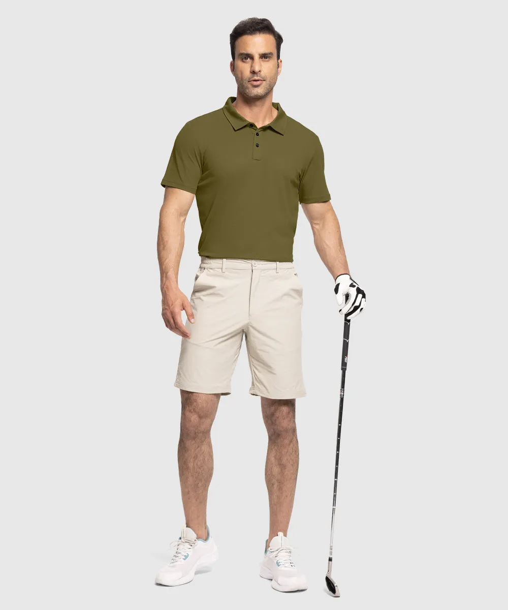 Men's Moisture Wicking Summer Casual Polo Golf Shirts