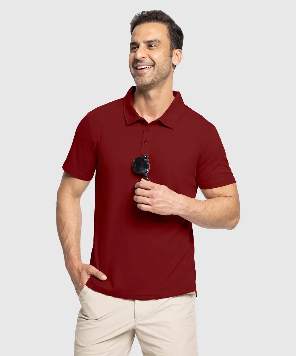 Men's Moisture Wicking Summer Casual Polo Golf Shirts
