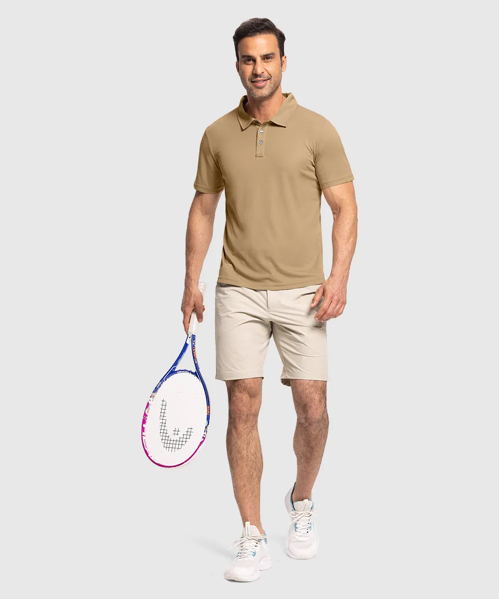 Men's Moisture Wicking Summer Casual Polo Golf Shirts