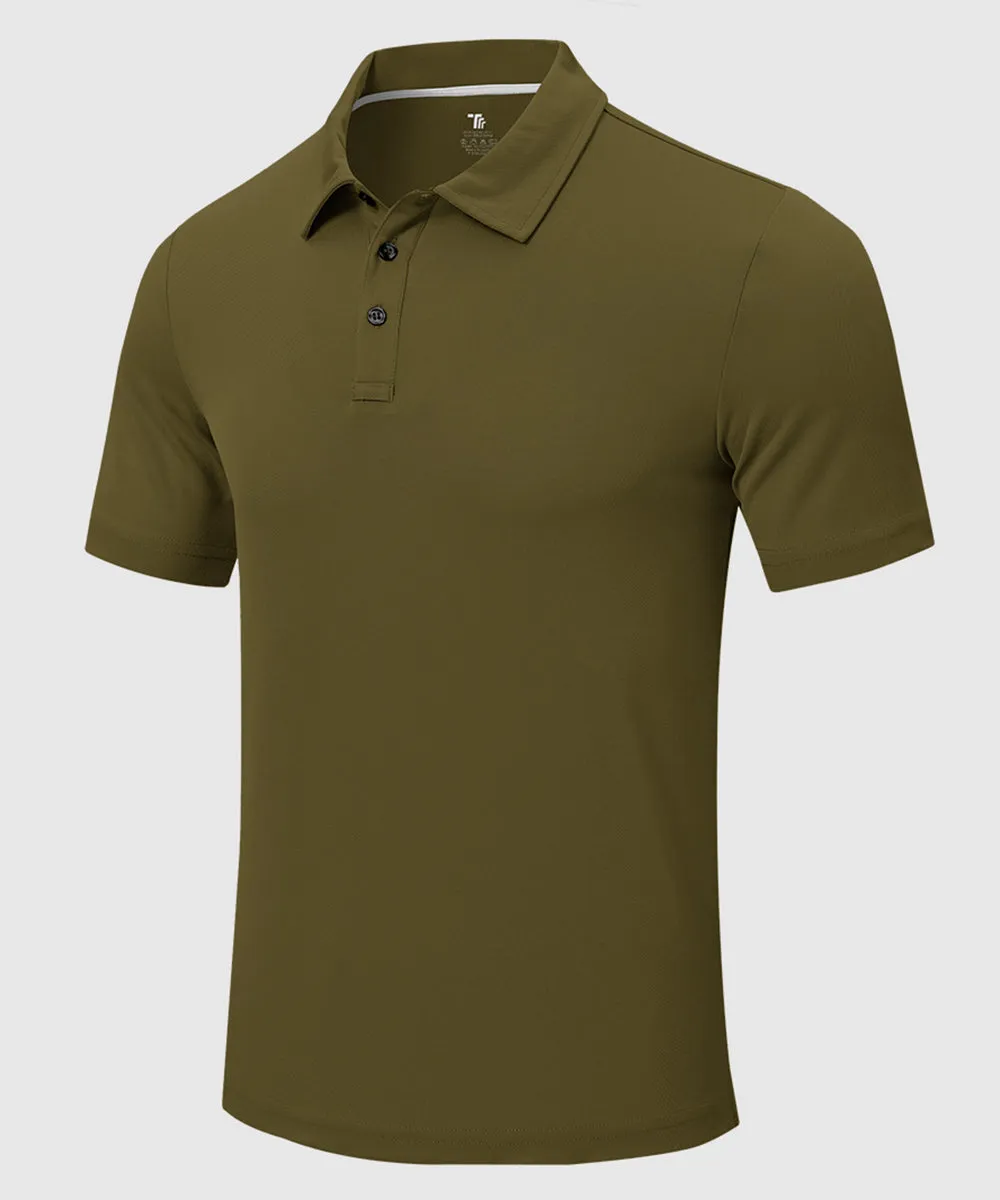 Men's Moisture Wicking Summer Casual Polo Golf Shirts