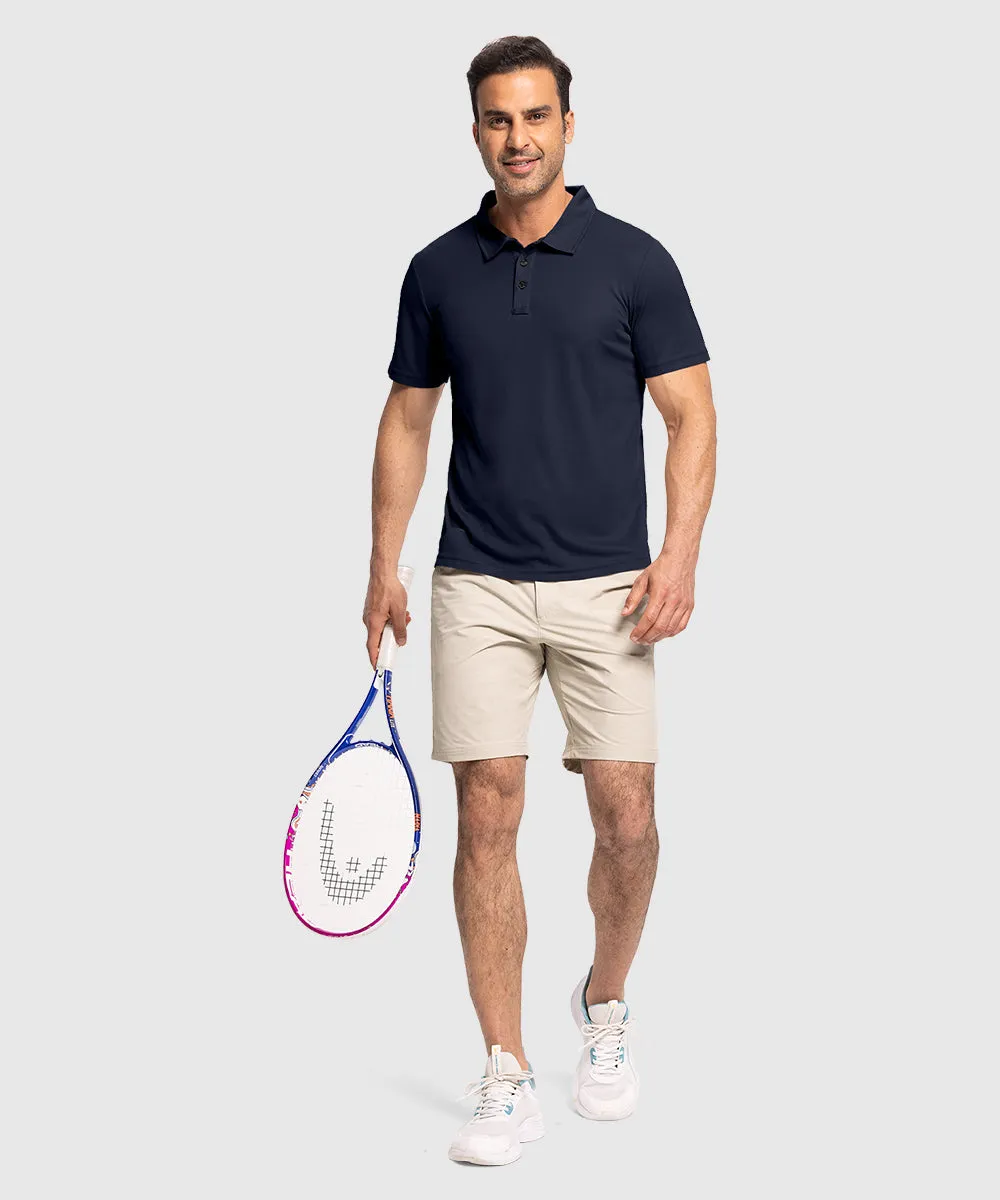 Men's Moisture Wicking Summer Casual Polo Golf Shirts