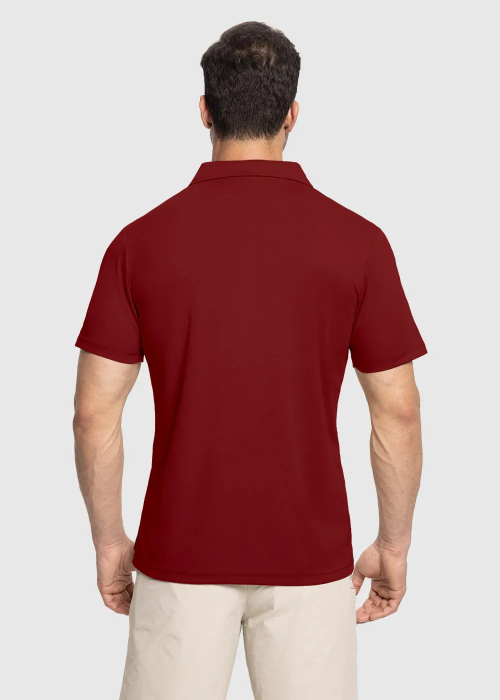 Men's Moisture Wicking Summer Casual Polo Golf Shirts