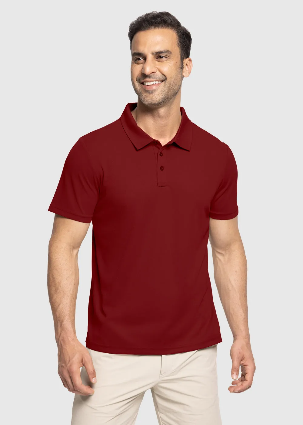 Men's Moisture Wicking Summer Casual Polo Golf Shirts
