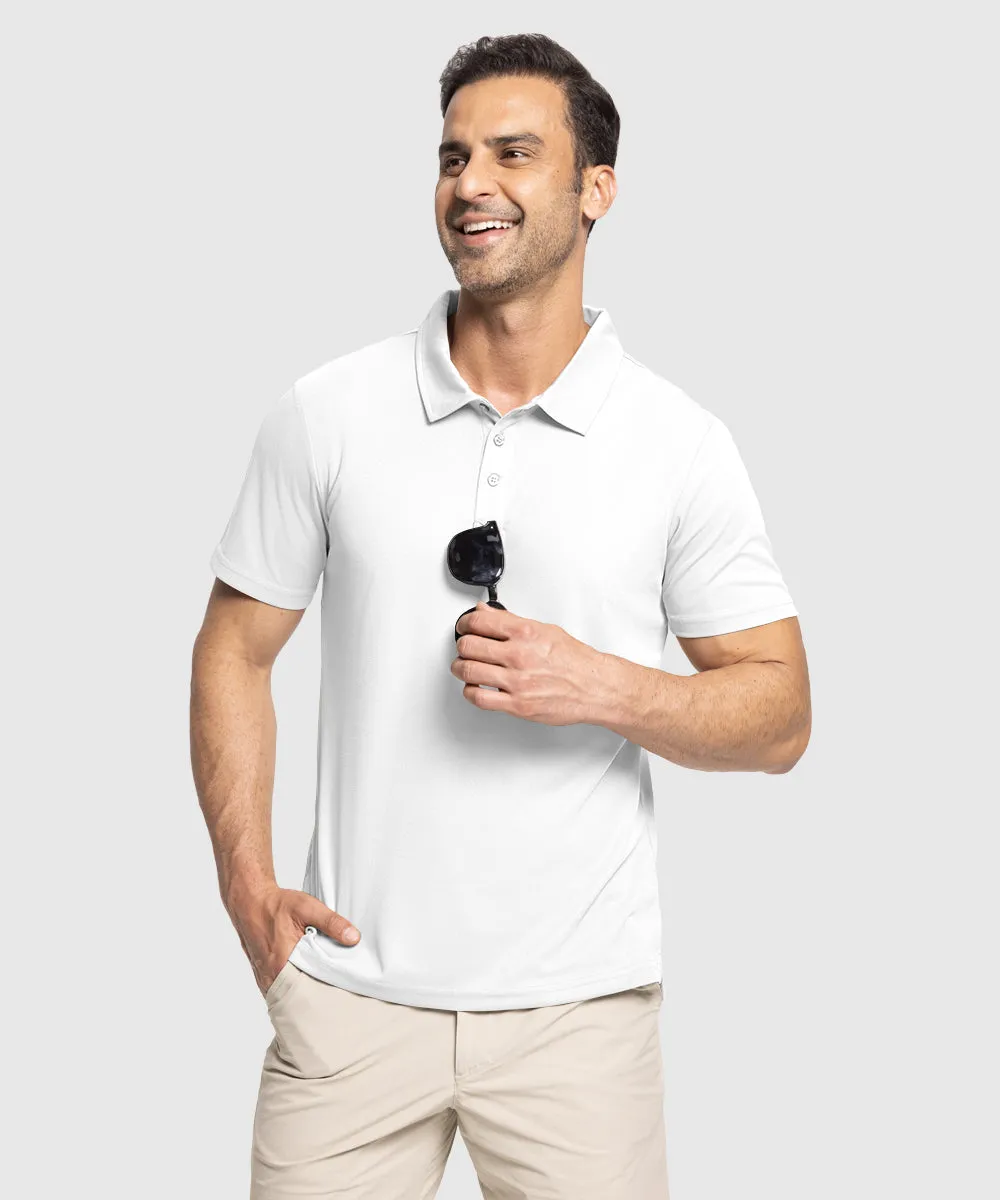 Men's Moisture Wicking Summer Casual Polo Golf Shirts