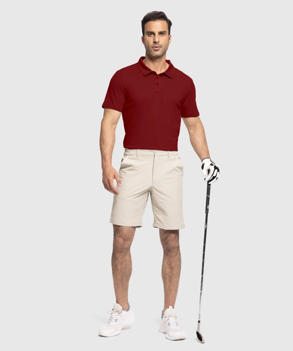 Men's Moisture Wicking Summer Casual Polo Golf Shirts
