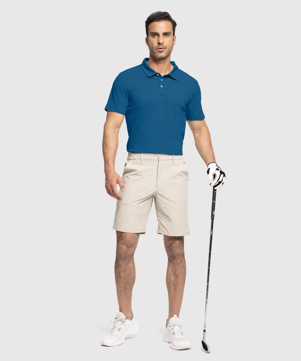 Men's Moisture Wicking Summer Casual Polo Golf Shirts