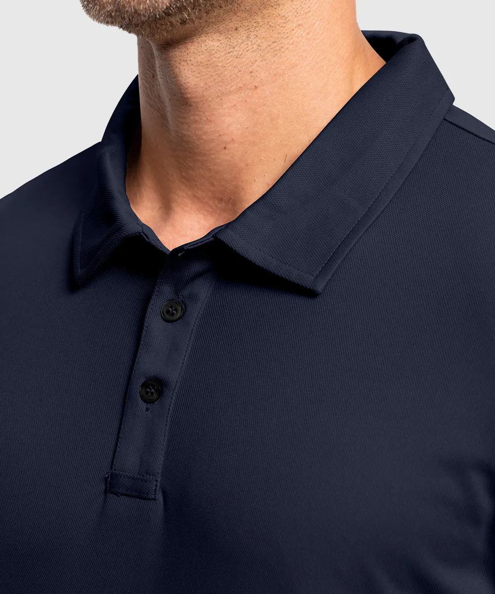 Men's Moisture Wicking Summer Casual Polo Golf Shirts