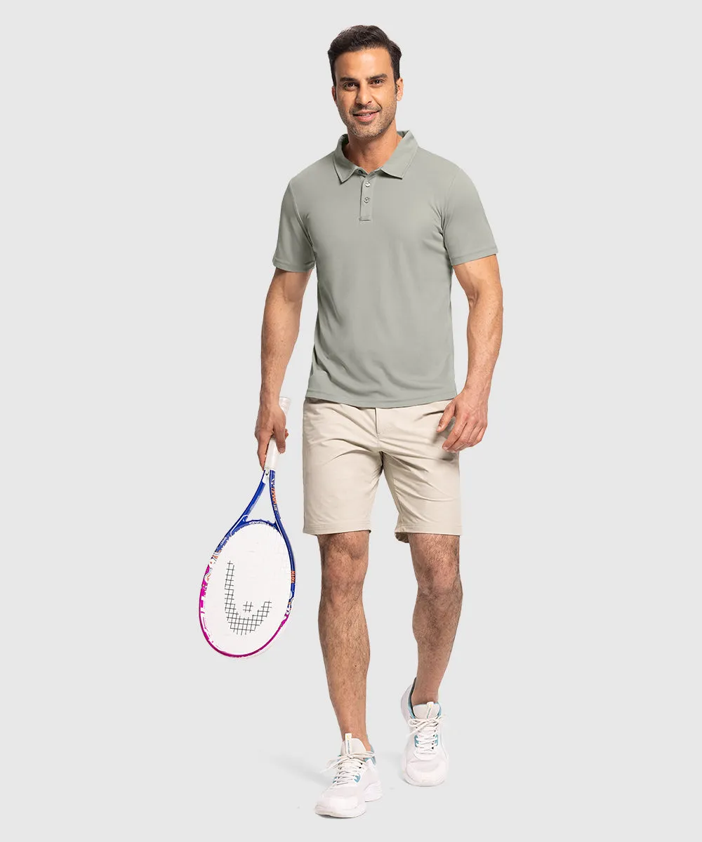 Men's Moisture Wicking Summer Casual Polo Golf Shirts