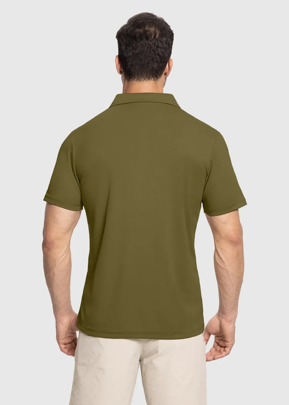 Men's Moisture Wicking Summer Casual Polo Golf Shirts