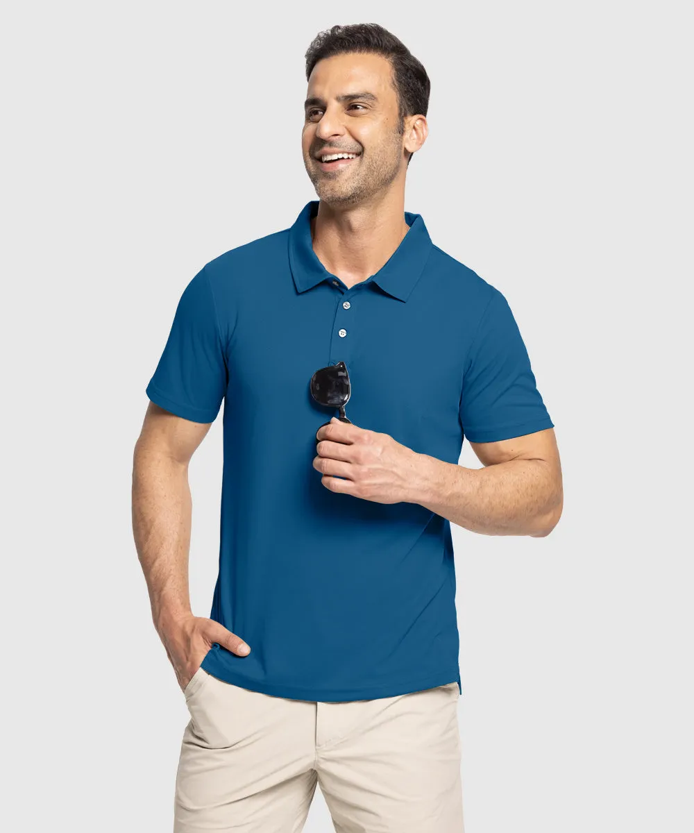 Men's Moisture Wicking Summer Casual Polo Golf Shirts