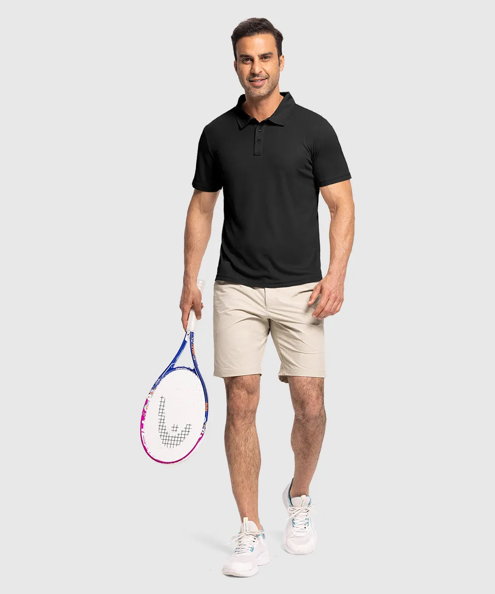 Men's Moisture Wicking Summer Casual Polo Golf Shirts