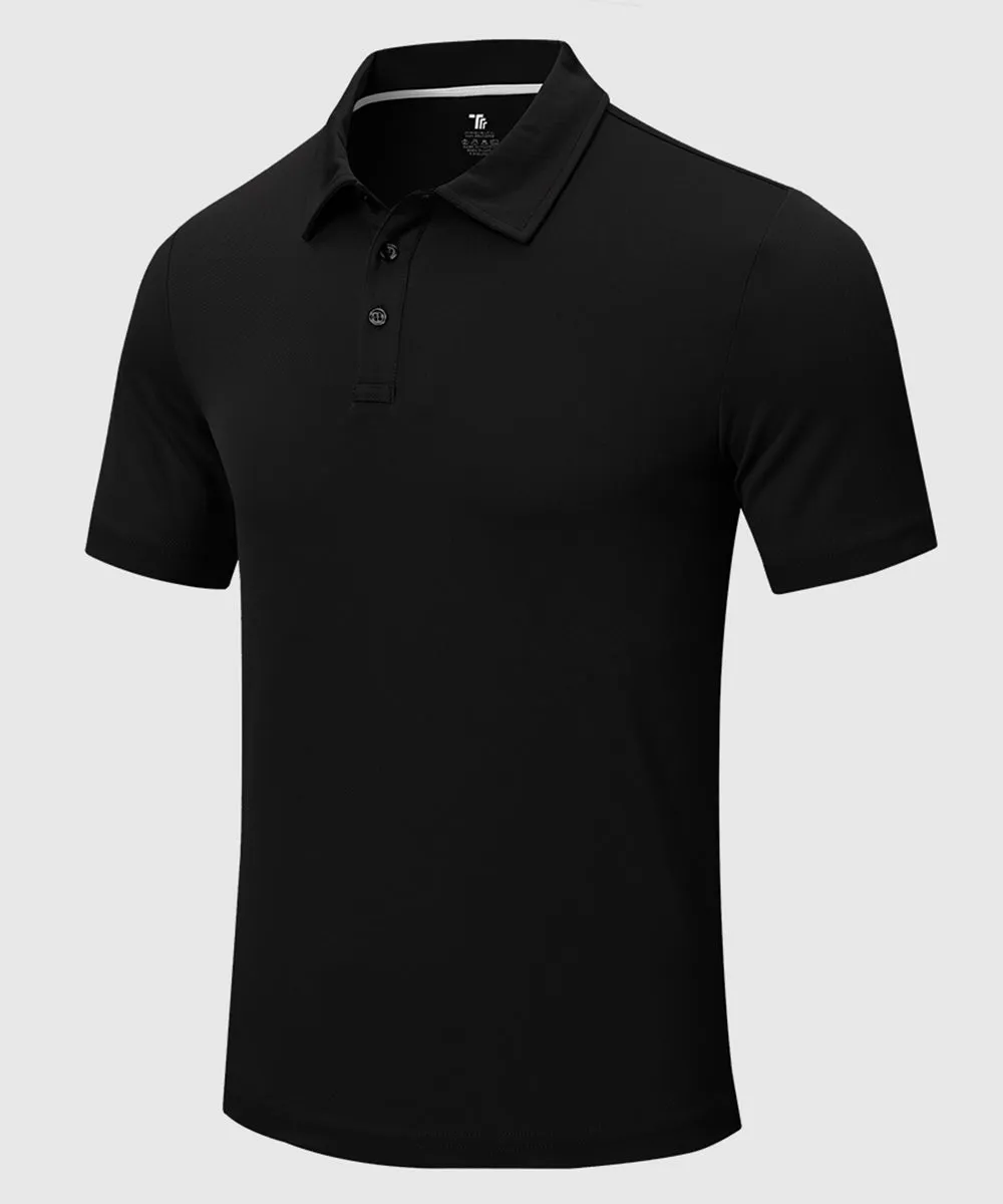 Men's Moisture Wicking Summer Casual Polo Golf Shirts