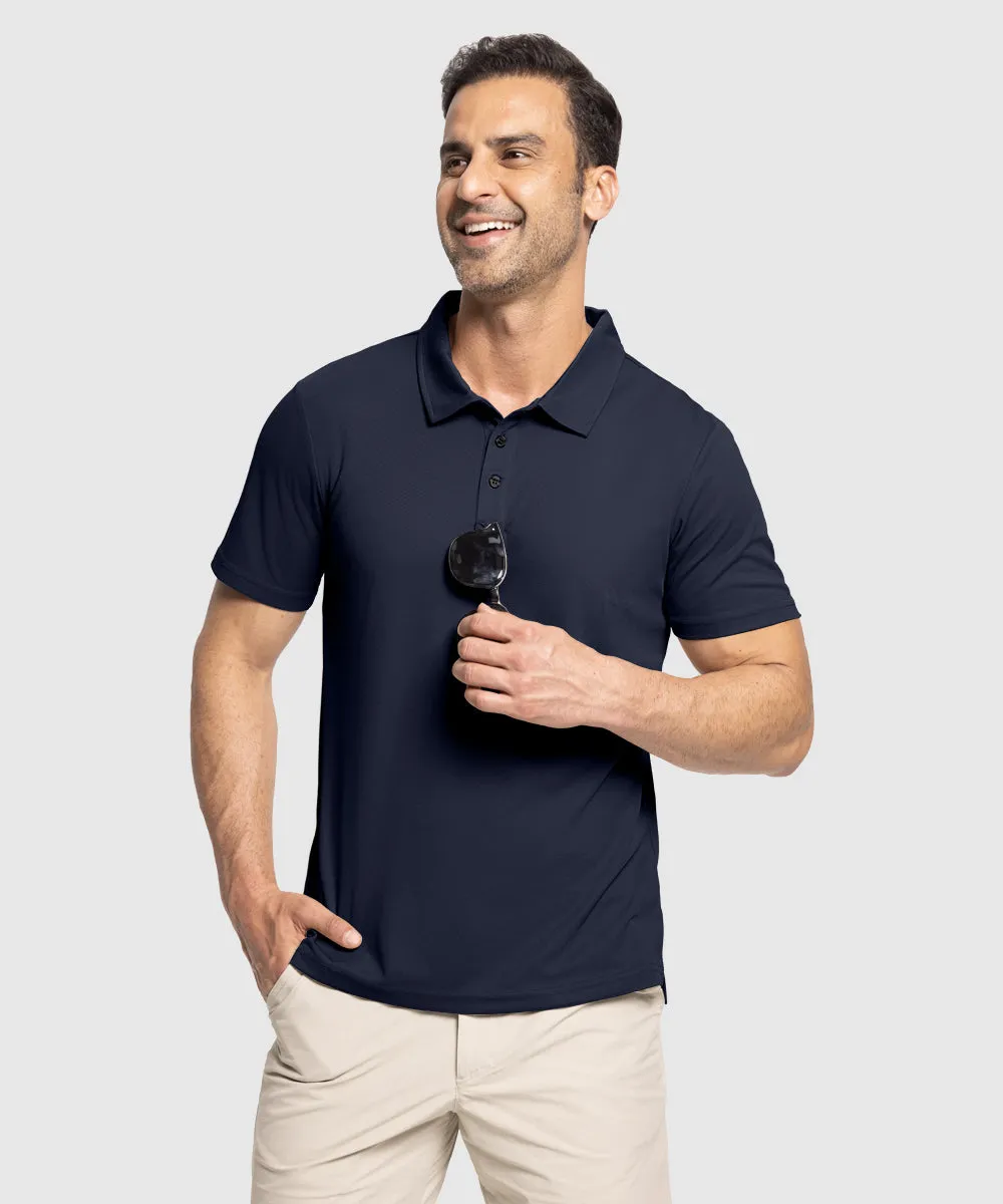 Men's Moisture Wicking Summer Casual Polo Golf Shirts