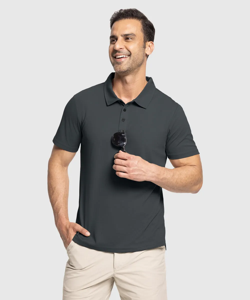 Men's Moisture Wicking Summer Casual Polo Golf Shirts