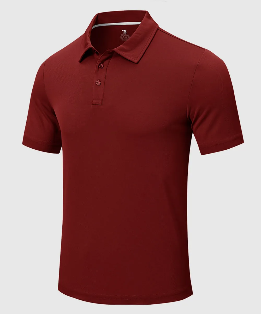 Men's Moisture Wicking Summer Casual Polo Golf Shirts