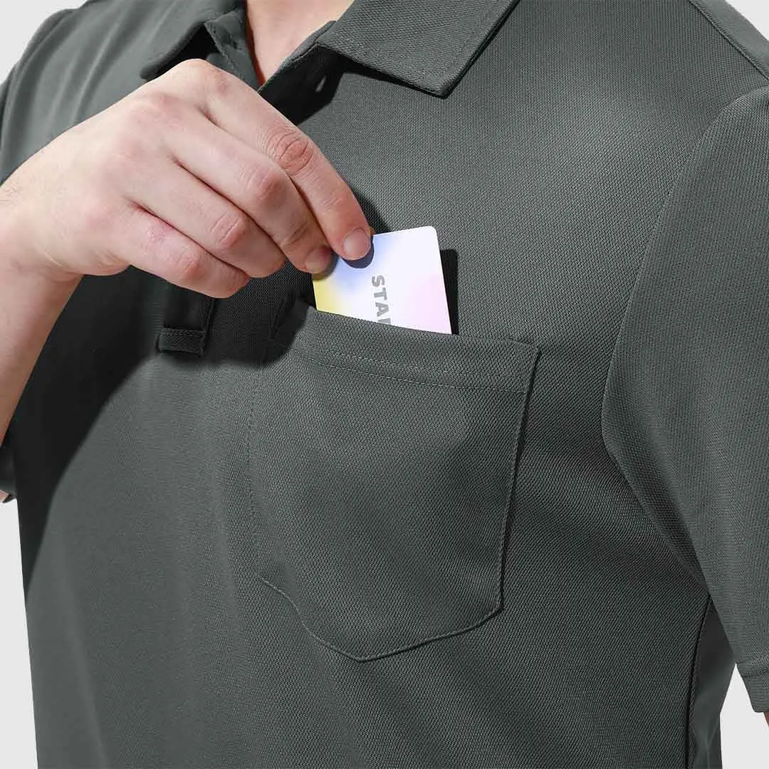 Men's Outdoor Sports Polo Short Sleeve Shirts