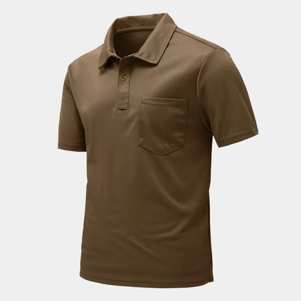 Men's Outdoor Sports Polo Short Sleeve Shirts