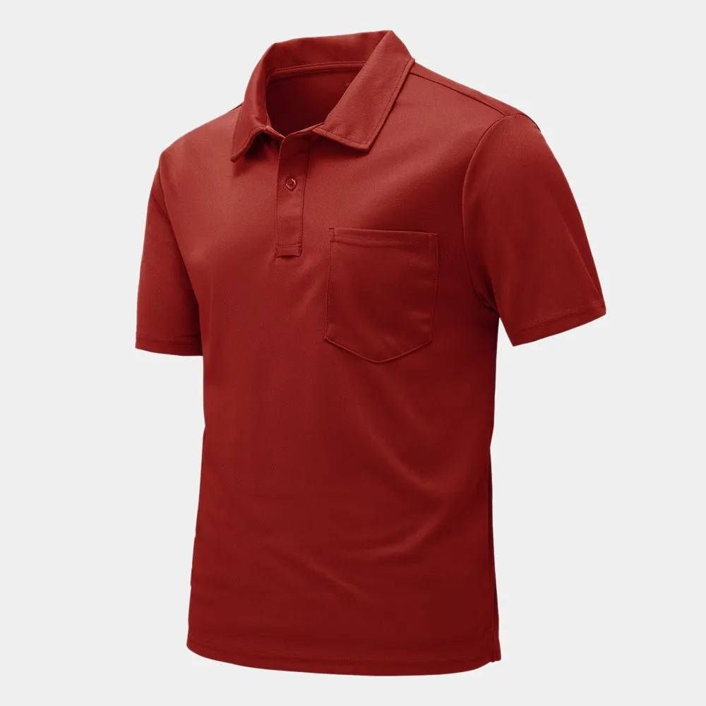 Men's Outdoor Sports Polo Short Sleeve Shirts