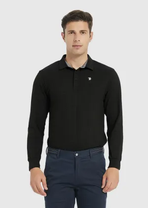 Men's Quick Dry Long Sleeve Golf Polo Shirt